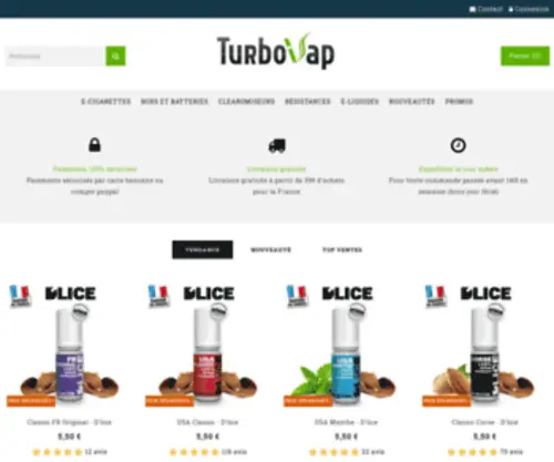 Turbovap.fr(OVH accompagne votre évolution grâce au meilleur des infrastructures web) Screenshot
