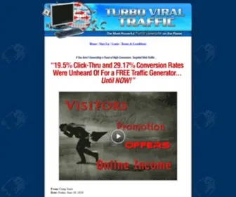 Turboviraltraffic.com(Link Cloaking) Screenshot