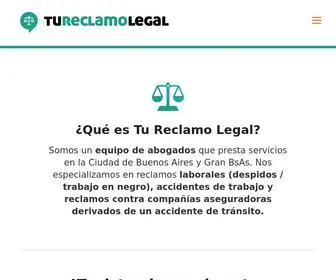 Tureclamolegal.com.ar(Tu Reclamo Legal) Screenshot