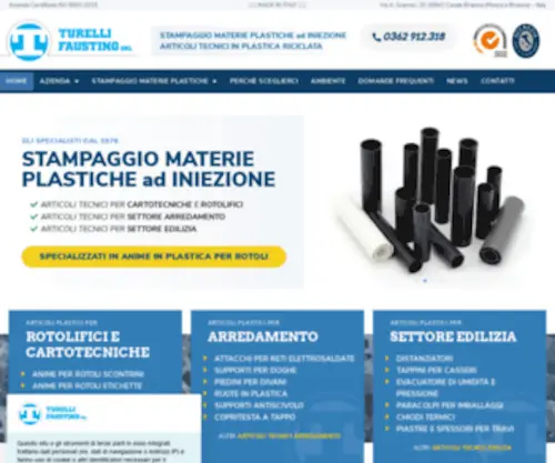 Turelli.it(Stampaggio Materie Plastiche ad Iniezione) Screenshot