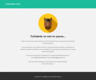 Turfadede.com(Devenez rentier aux courses hippiques) Screenshot