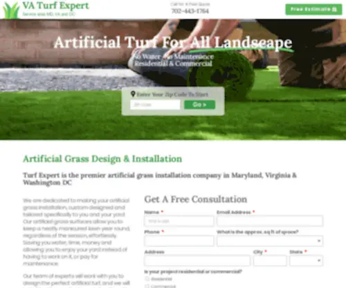 Turfexpert.net(MD, DC & VA Synthetic Turf Installation Pros) Screenshot
