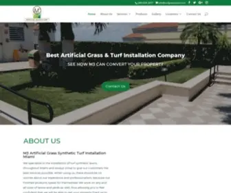 Turfgrassmiami.com(Best Artificial Grass & Synthetic Turf Installation Company) Screenshot