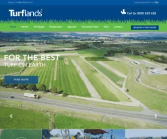 Turflands.co.nz(Lush Instant Ready Lawn and Turf Supplier throughout Manawatu) Screenshot