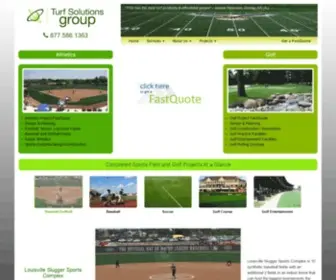 Turfsolutionsgroup.com(Sports Field and Golf Course Development and Construction) Screenshot