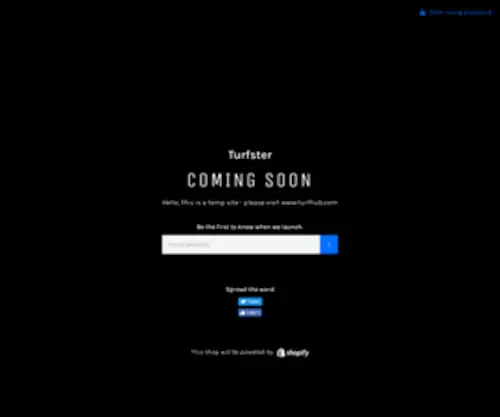 Turfster.com(Create an Ecommerce Website and Sell Online) Screenshot