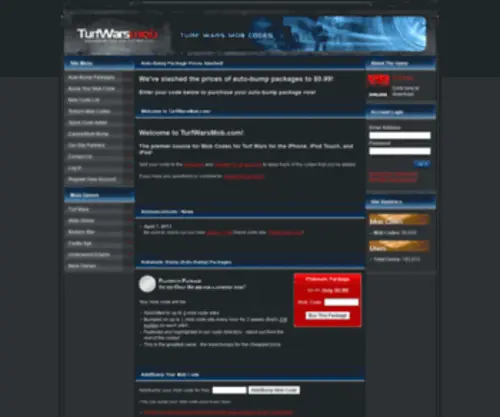 Turfwarsmob.com(Build a Massive Turf Wars Mob Automatically) Screenshot