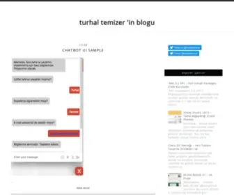 Turhaltemizer.com(Turhal Temizer 'in Blogu) Screenshot