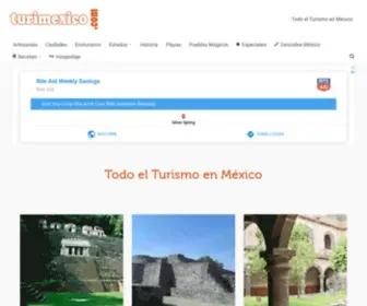 Turimexico.com(Todo el Turismo en México) Screenshot