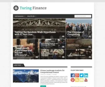Turingfinance.com(Technical articles covering computational finance which) Screenshot
