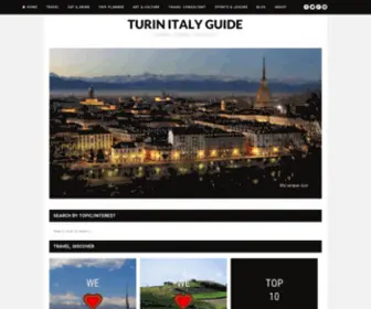 Turinitalyguide.com(Turin Piedmont Travel Blog) Screenshot