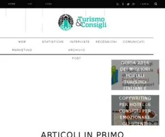 Turismoeconsigli.com(Turismo & Consigli il blog del Web Marketing Turistico) Screenshot