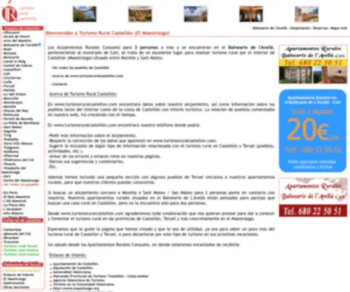 Turismoruralcastellon.com(Turismo) Screenshot