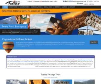 Turistatravel.com(Turkey Tours Travel Agency) Screenshot