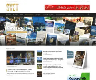 Turistickisvet.com(Turistički svet portal) Screenshot