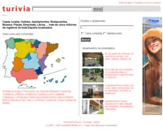 Turivia.com(Casas rurales Turismo rural Apartamentos rurales Hoteles Mapa Empresas) Screenshot