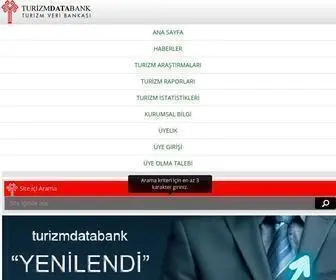 Turizmdatabank.com(Türkiye Otellerinde Maliyet Artişlari. Türkiye Turizm İstatistikleri (turist: Ağustos 2019)) Screenshot