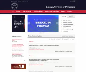 Turkarchpediatr.org(Turkish Archives of Pediatrics) Screenshot