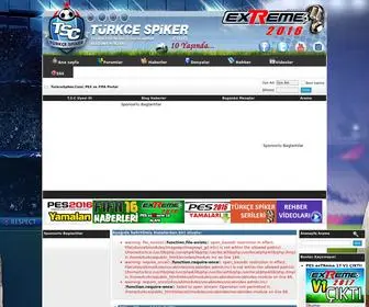 Turkcespiker.com(PES) Screenshot