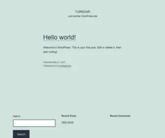 Turkdar.com(Just another WordPress site) Screenshot