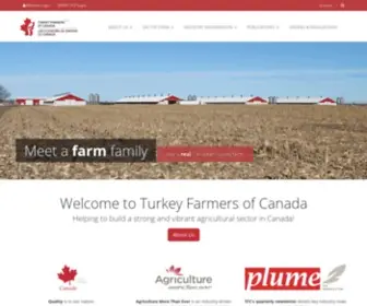 Turkeyfarmersofcanada.ca(Turkey Farmers of Canada) Screenshot