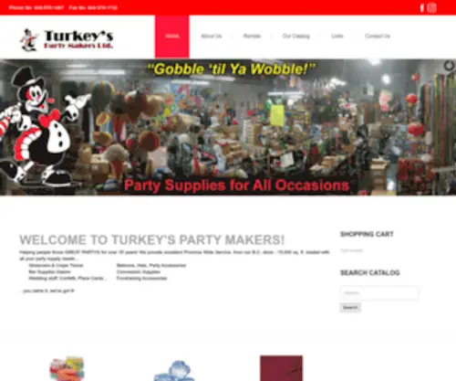 Turkeyspartymakers.com(Turkeys Party Makers Ltd) Screenshot