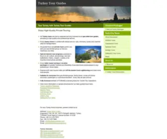 Turkeytourguides.com(Turkey Tour Guides) Screenshot