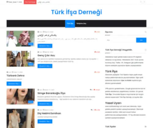Turkifsadernegi.com(Türk İfşa Derneği) Screenshot