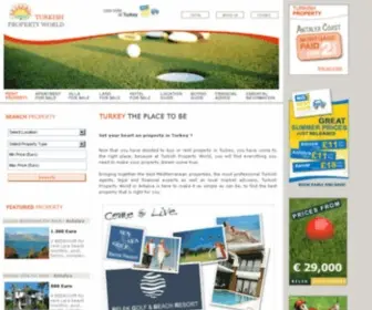 Turkish-Property-World.com(TURKEY PROPERTY TURKEY REAL ESTATE) Screenshot