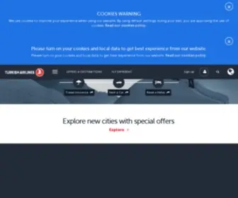 Turkishairlines.com.tr(Türk hava yolları) Screenshot