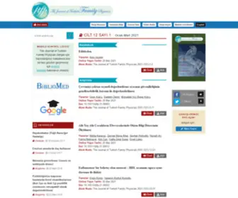 Turkishfamilyphysician.com(Turkish Journal of Family Practice) Screenshot