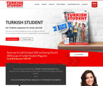 Turkishstudent.net(The Turkish magazine for study abroad) Screenshot