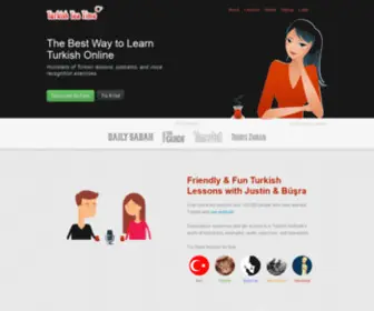 Turkishteatime.com(Learn Turkish Online) Screenshot