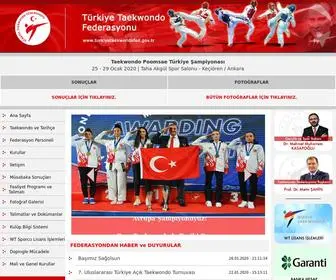 Turkiyetaekwondofed.gov.tr(TÜRKİYE TAEKWONDO FEDERASYONU) Screenshot