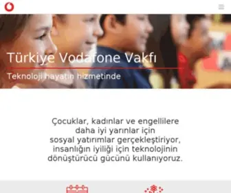 Turkiyevodafonevakfi.org.tr(Vodafone Vakfı) Screenshot