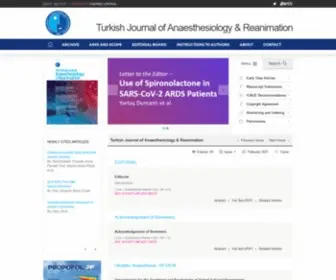 Turkjanaesthesiolreanim.org(Turkjanaesthesiolreanim) Screenshot