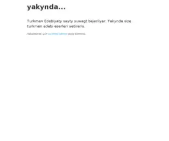 Turkmenedebiyaty.com(Turkmen Edebiyaty) Screenshot