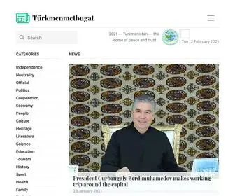 Turkmenmetbugat.gov.tm(Türkmenmetbugat) Screenshot