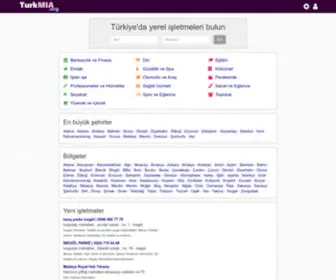 Turkmia.org(Türkiye'da yerel işletmeler nasıl bulunur) Screenshot