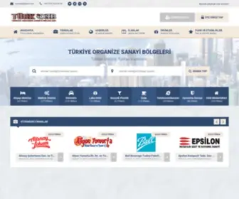 Turkosb.com(Türkiye Organize Sanayi Bölgeleri ve Sanayi Siteleri Firmalarının Alfabetik İndeksi) Screenshot