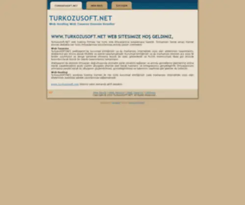 Turkozusoft.net(Web tasarımı) Screenshot