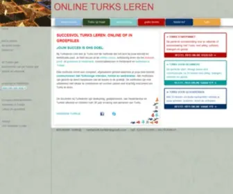 Turksleren.com(Turks leren ONLINE en GROEPSLES) Screenshot