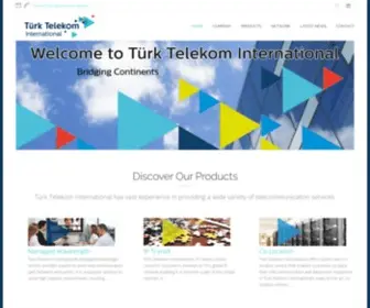 Turktelekomint.com(Türk Telekom International) Screenshot