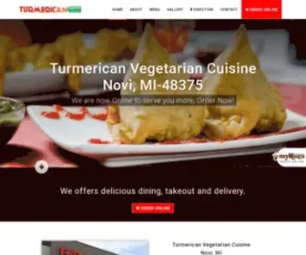 Turmericanvegcuisine.com(Turmerican Vegetarian Cuisine) Screenshot