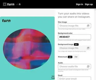 Turn.audio(Share Audio on Instagram) Screenshot