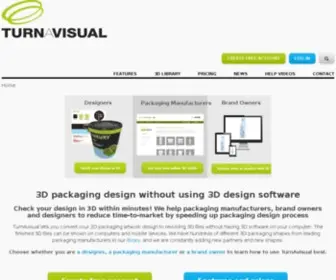 Turnavisual.com(3D packaging) Screenshot