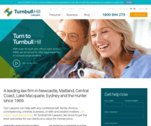 Turnbullhill.com.au(Turnbull Hill Lawyers in Newcastle) Screenshot