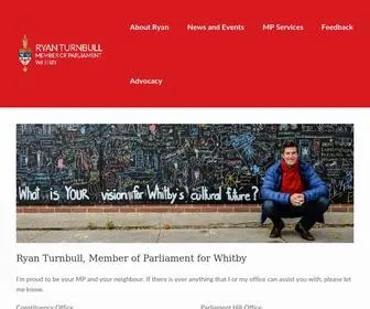 Turnbullwhitby.ca(Member of Parliament for Whitby) Screenshot