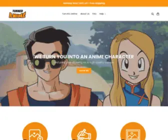 Turned-Anime.com(Create an Ecommerce Website and Sell Online) Screenshot