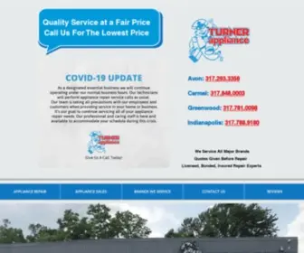 Turnerappliancerepair.com(Major Appliance Repair) Screenshot